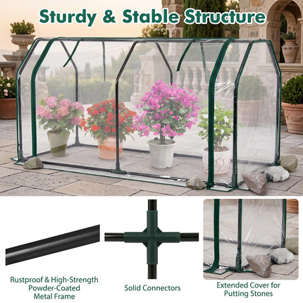 Dreamade 47''x21.5''x24'' Mini Portable Greenhouse