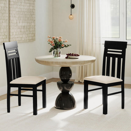 Dreamade Wooden Dining Chairs Set of 2/4 for Kitchen Living Room