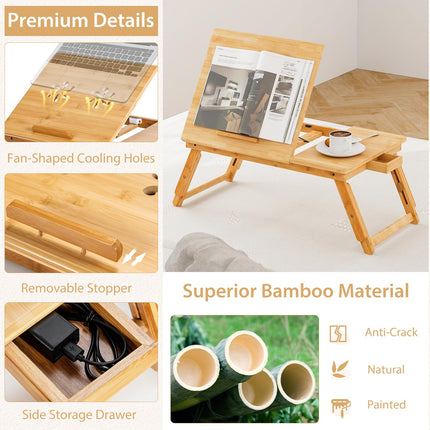 Dreamade Bamboo Laptop Desk