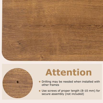 Dreamade Universal Wood Table Top 48 x 30 inch Solid One-Piece Desk top