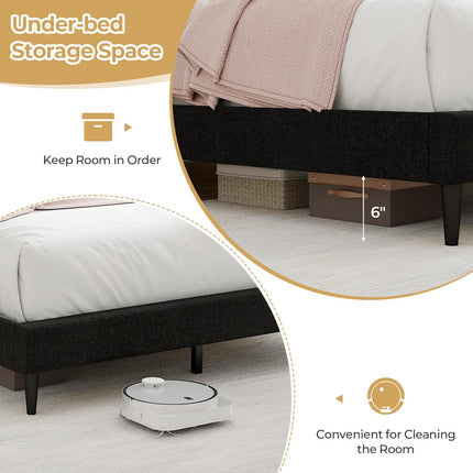 Dreamade Queen Bed Frame with Headboard
