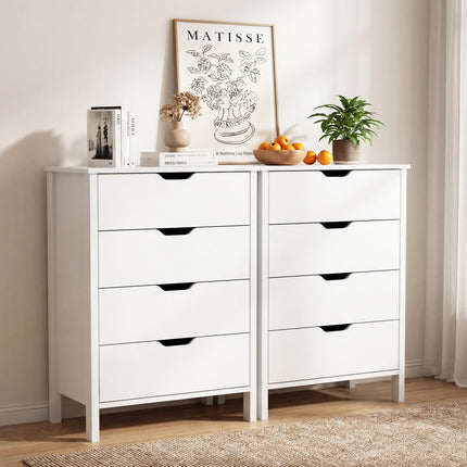 Dreamade 4 Drawer Storage Cabinet with Handles & Anti-Tipping Kits