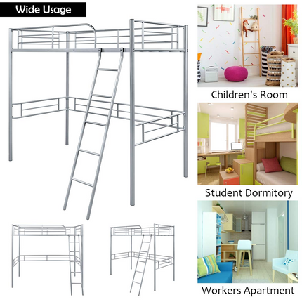Dreamade Heavy Duty Twin Loft Bed with Ladder