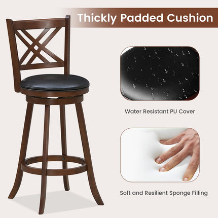 360° Swivel Barstools Set of 2 - Dreamade
