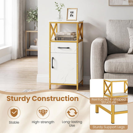 Dreamade Bathroom Storage Cabinet with Drawer