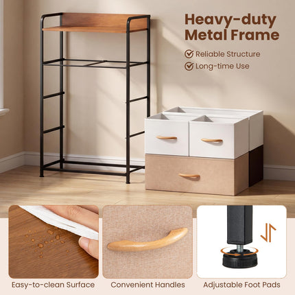 Dreamade 5-Drawer Fabric Dresser with Removable Fabric Bins