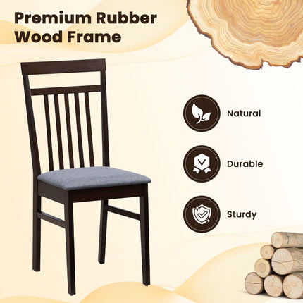 Dreamade Wood Dining Chairs Set