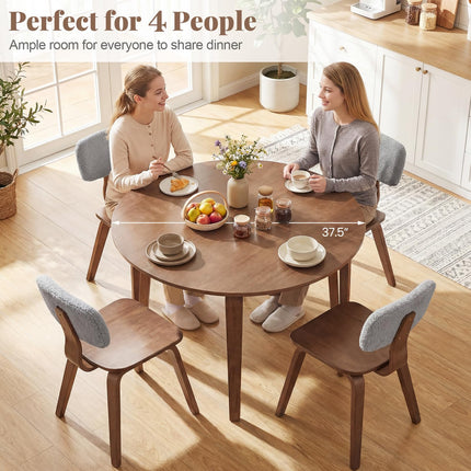 Dreamade 37.5" Round Dining Table Set for 2/4