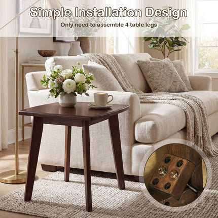 Dreamade Modern Square Side Table Set of 1/2