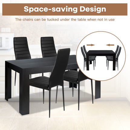Dreamade 5 Pieces Dining Table Set, Modern Kitchen Table Set