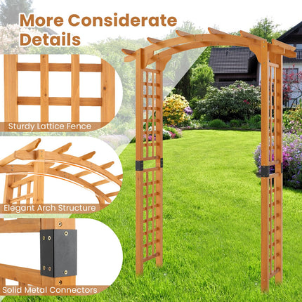 Dreamade Wooden Wedding Arch for Ceremony Party