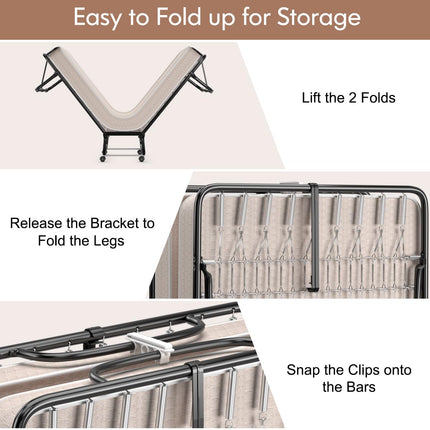 Dreamade Folding Bed with Mattress