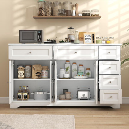 Dreamade Large Buffet Cabinet with Storage, 59” Kitchen Cabinet