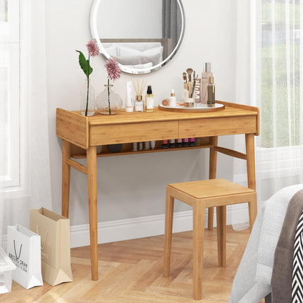 39.5" Bamboo Home Office Desk - Dreamade