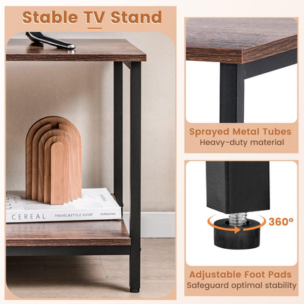 Dreamade TV Stand for Bedroom, Entertainment Center for 50 Inch TV
