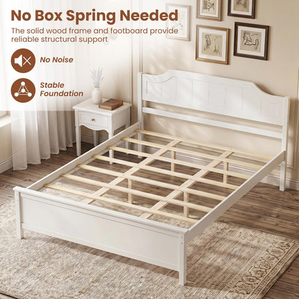 Dreamade Queen/Twin/King/Full Size Wooden Bed Frame with Headboard