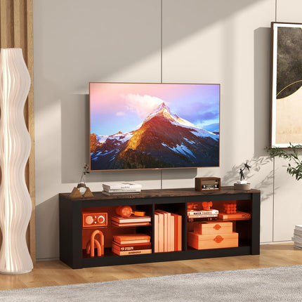 Dreamade 55" LED Light TV Stand - Media Console for TVs up to 65 inches