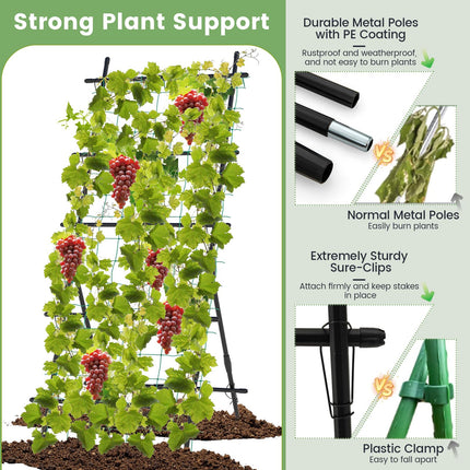Dreamade Cucumber Trellis, Trellis for Climbing Plants Outdoor
