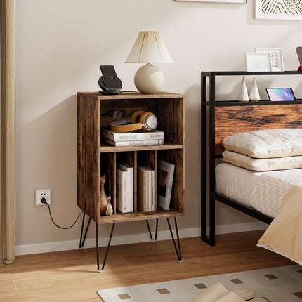 Dreamade Record Player Stand with Charging Station