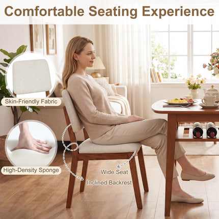 Dreamade Space Saving Kitchen Table and Chairs Set w/Rubber Wood Frame