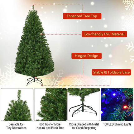 Dreamade 5FT Pre-Lit Artificial Christmas Tree - DreamadeUS