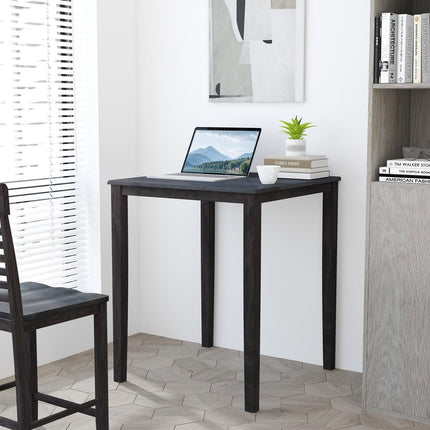 Dreamade Square Dining Table with Solid Wood Frame
