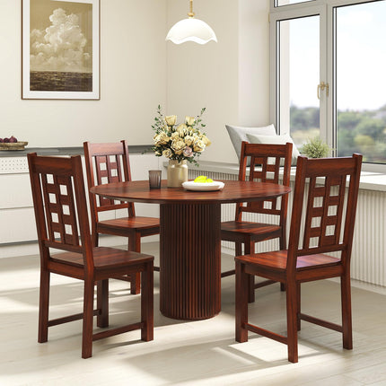 Dreamade Kitchen Chair with Solid Rubber Wood Frame