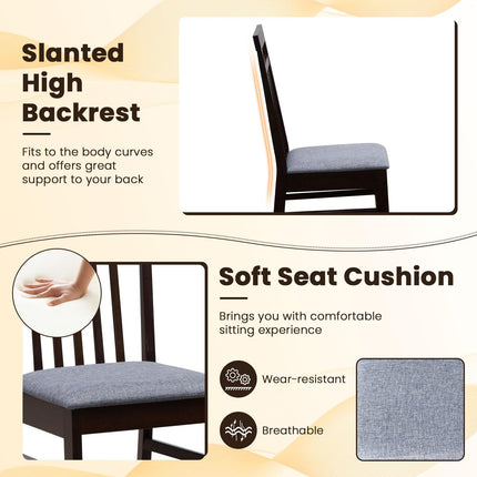 Dreamade Wood Dining Chairs Set