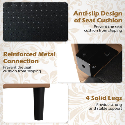Dreamade Modern Accent Chair with Removable Seat Cushion