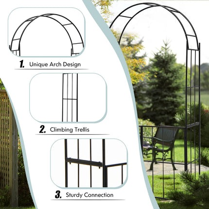 Dreamade Garden Arbor Trellis with Door