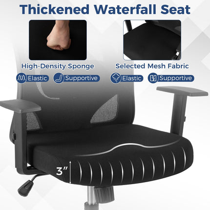 Dreamade Ergonomic Office Chair with 3D Headrest and Reclining Backrest