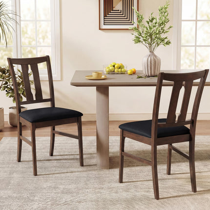 Dreamade Fabric Upholstered Kitchen Chair w/Padded Seat for Home Restaurant