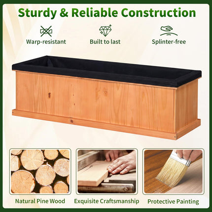 Dreamade Raised Garden Bed with 3 Drainage Holes (44"x10"x12")
