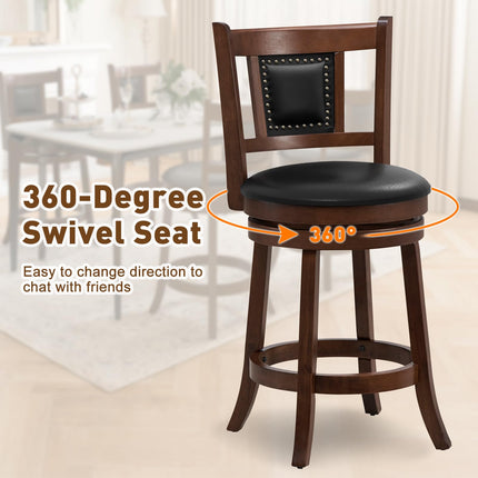 Dreamade Swivel Bar Stools Set