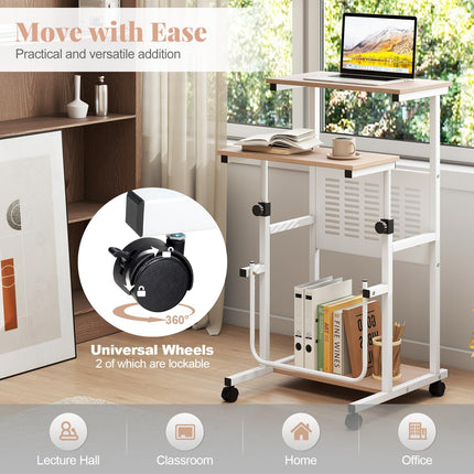 Dreamade Small Standing Desk for School Lecture Home Office