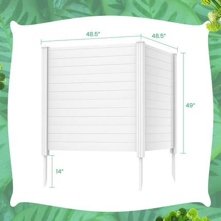 Trash Can Enclosure with 3 Stakes - Dreamade