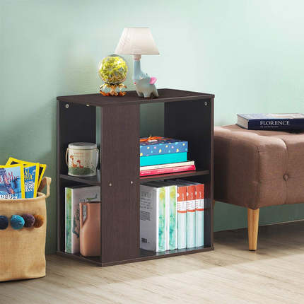 Dreamade End Table with Shelves 3-Tier Open Storage