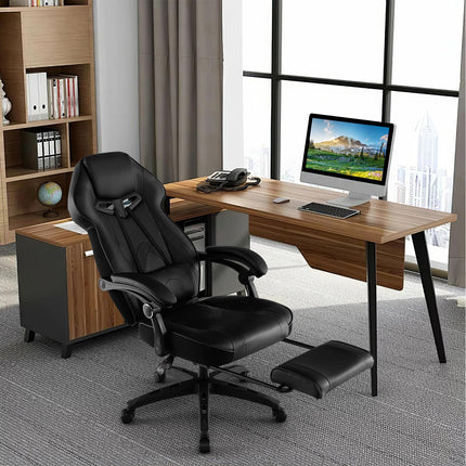 Dreamade Gaming Chair with Footrest for Adults