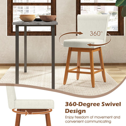 Dreamade Modern Upholstered Bar Stools Set