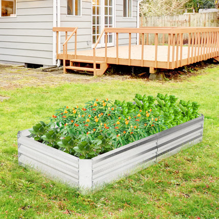 Dreamade Galvanized Raised Garden Bed