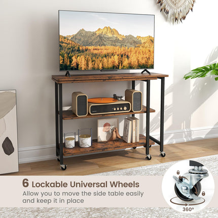 Dreamade 360° Free Rotating Sofa Side Table