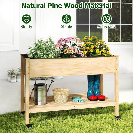 Dreamade 47”x23”x33” Wood Planter Box