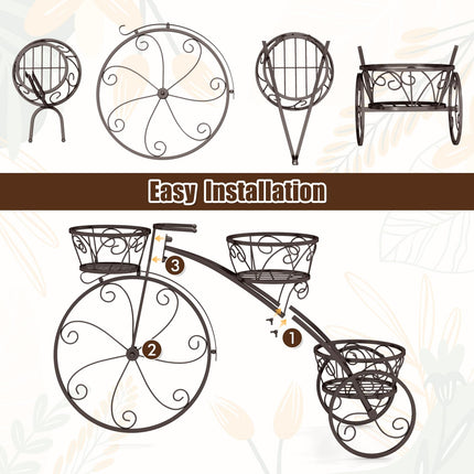 Dreamade Metal Bicycle Planter