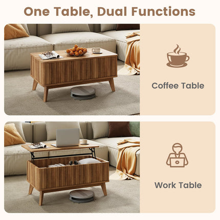 Dreamade 35.5" Lift Top Coffee Table with Storage