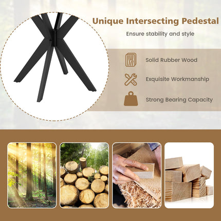 Dreamade 36" Round Wood Dining Table