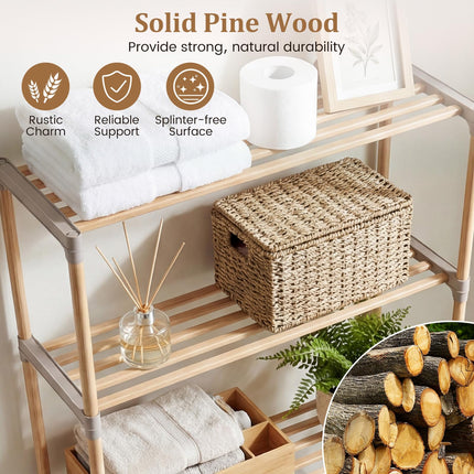 Dreamade 3-Tier Over The Toilet Storage Rack with Open Shelves