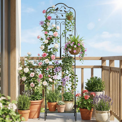 Dreamade Metal Garden Trellis for Climbing Plants