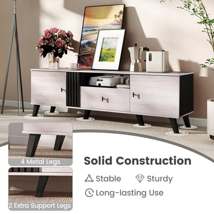 Dreamade Modern TV Stand for 65-80 Inch TV