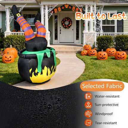 DREAMADE 6 FT Halloween Inflatable Witch Legs