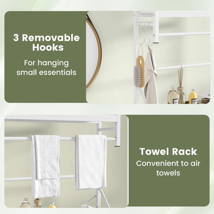 Dreamade 3-Tier Over The Toilet Storage 64" Tall Freestanding Space Saver Bathroom Shelves